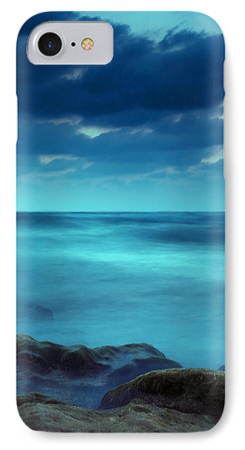 Beach iPhone 7 Case featuring the photograph After the Sunset by Meir Ezrachi