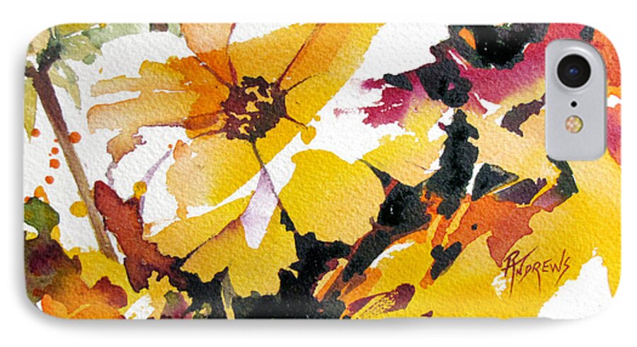 Flowers iPhone 7 Case featuring the painting Afternoon Delight by Rae Andrews