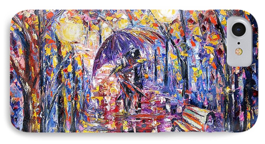  iPhone 7 Case featuring the painting Alley Of Love by Helen Kagan
