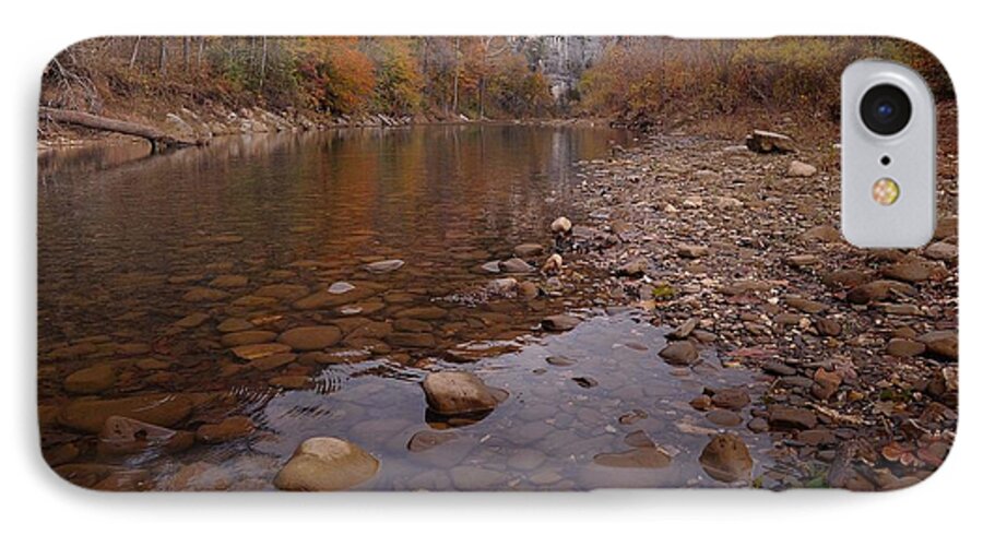 Fall iPhone 7 Case featuring the photograph Along the Autumn Stream by Renee Hardison