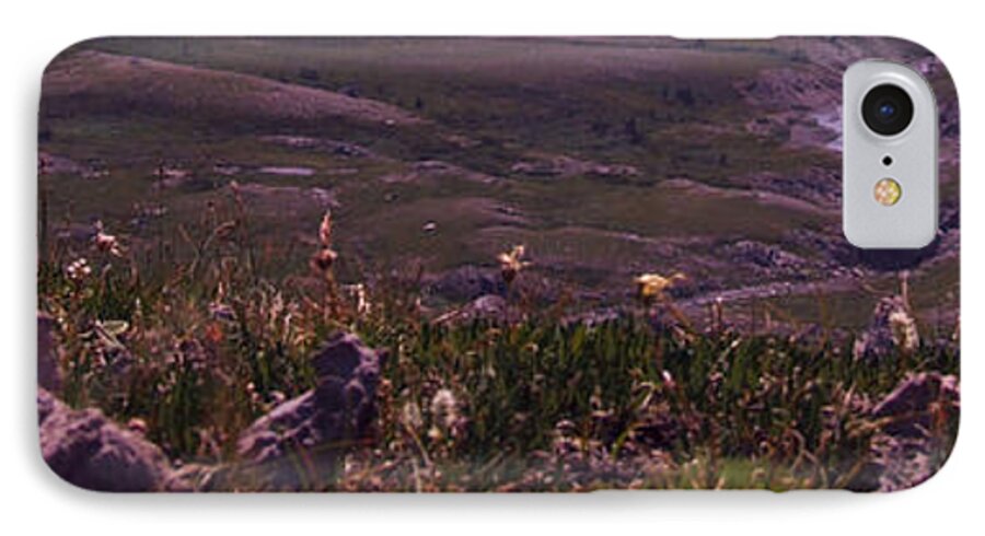 Photo iPhone 7 Case featuring the photograph Alpine Floral Meadow by Marianne NANA Betts
