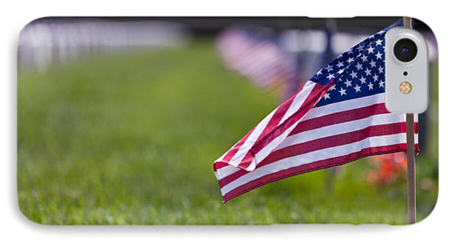 Flag iPhone 7 Case featuring the photograph American Flag by Jerry Gammon