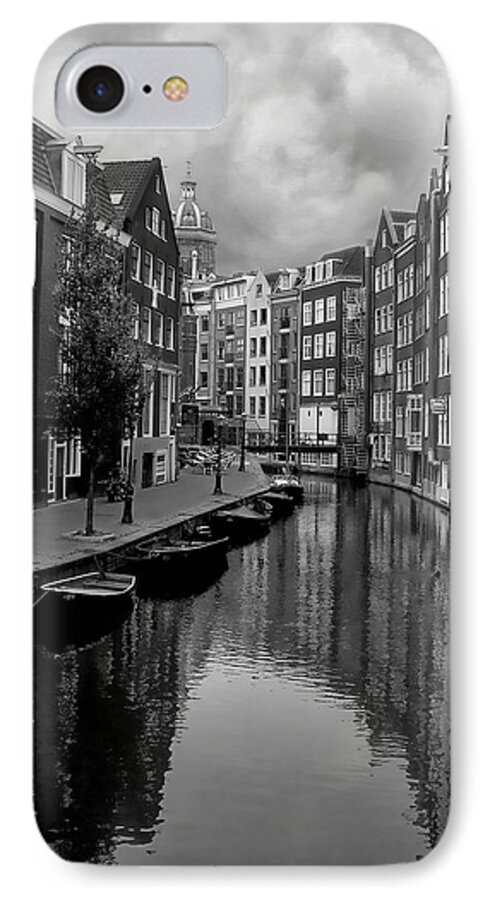 Amsterdam iPhone 7 Case featuring the photograph Amsterdam Canal by Heather Applegate