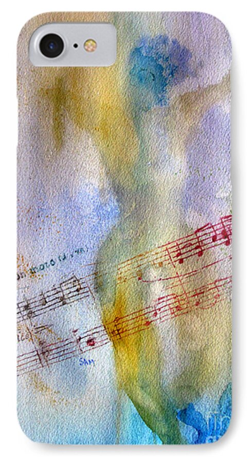 Music iPhone 7 Case featuring the painting Andante Con Moto by Sandy McIntire