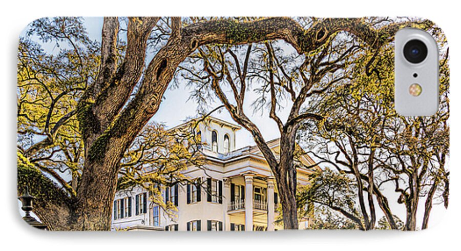 America iPhone 7 Case featuring the photograph Antebellum Mansion by Maria Coulson