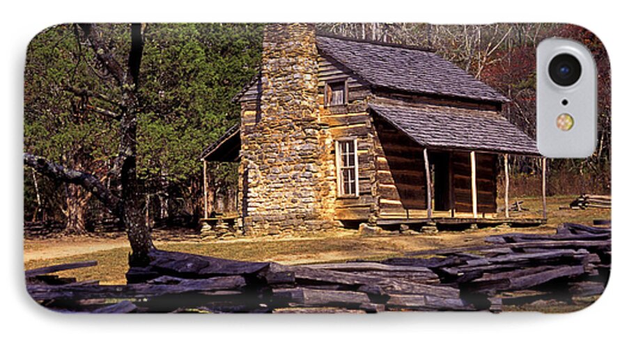 Log Cabin iPhone 7 Case featuring the photograph Appalachian Homestead by Paul W Faust - Impressions of Light