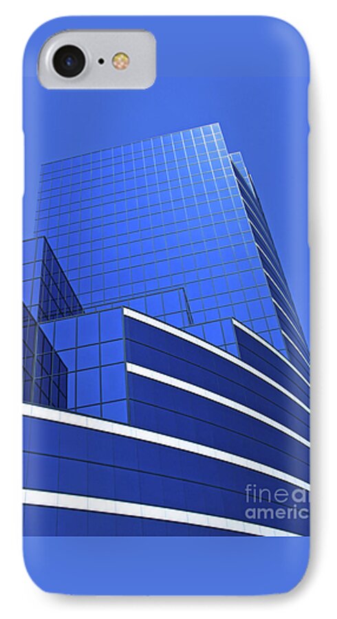 Architecture iPhone 7 Case featuring the photograph Architectural Blues by Ann Horn