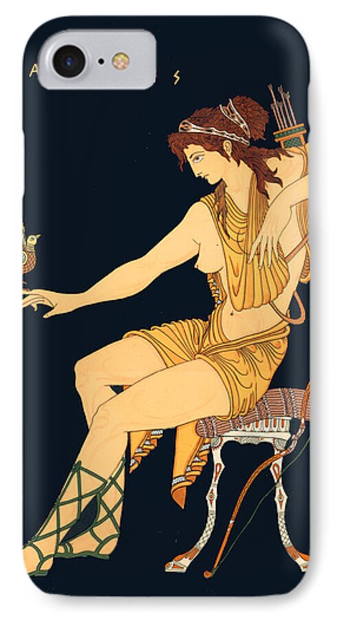 Artemis iPhone 7 Case featuring the painting Artemis by Troy Caperton