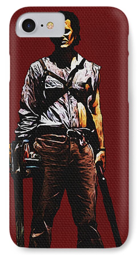 Movies iPhone 7 Case featuring the painting Ash by Jeff DOttavio