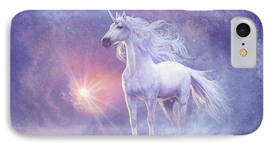 Steve Read iPhone 7 Case featuring the photograph Astral Unicorn by MGL Meiklejohn Graphics Licensing