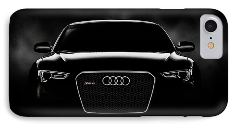 Audi iPhone 7 Case featuring the digital art Audi RS5 by Douglas Pittman