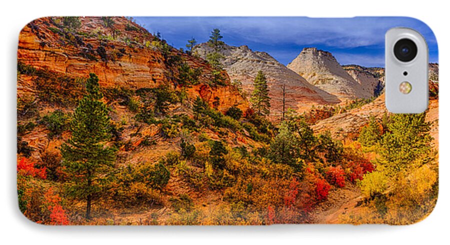 Zion iPhone 7 Case featuring the photograph Autumn Arroyo by Greg Norrell