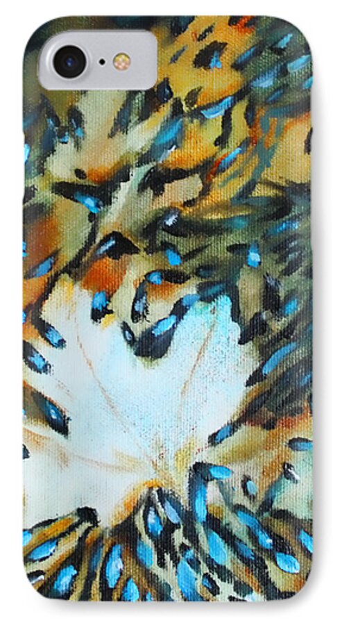 Acrylic iPhone 7 Case featuring the painting Autumn Ballet - SOLD - by Christiane Kingsley