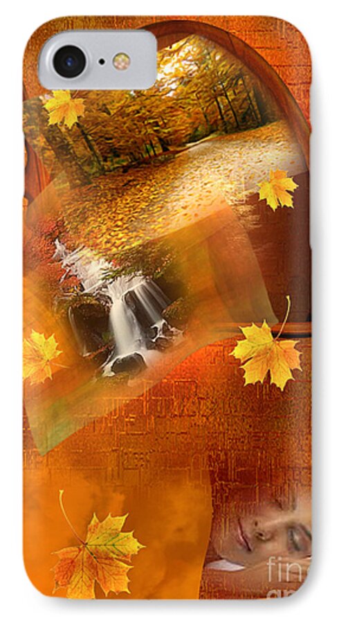 Dream iPhone 7 Case featuring the digital art Autumn dream by Giada Rossi