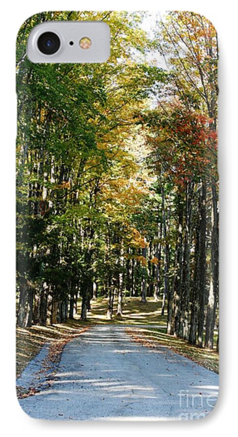Barbara Bardzik iPhone 7 Case featuring the photograph Autumn Drive by Barbara Bardzik