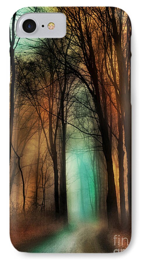 Moon iPhone 7 Case featuring the photograph Autumn moon winter on the way by Gina Signore