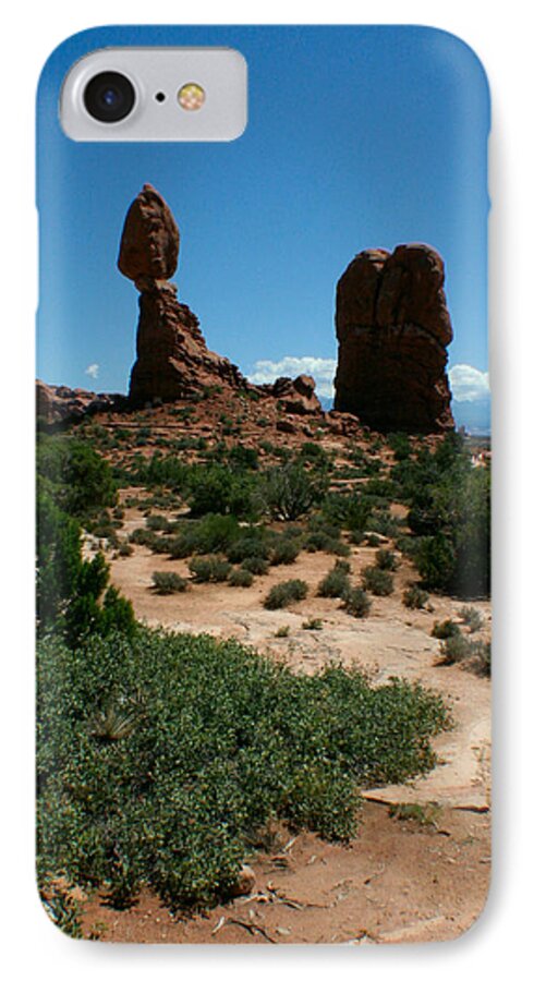 Arches National Park iPhone 7 Case featuring the photograph Balanced Rock by Jon Emery