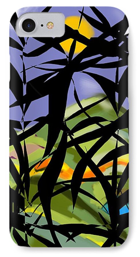 Bamboo iPhone 7 Case featuring the digital art Bamboo by Christine Fournier