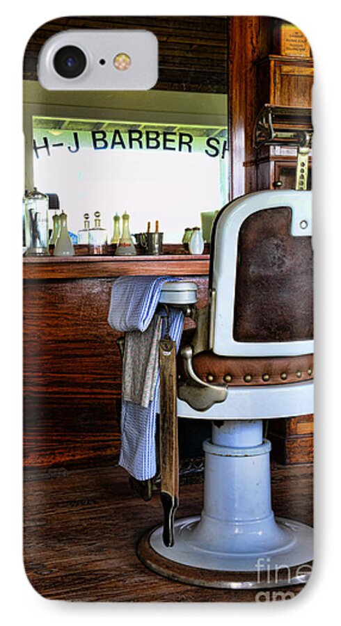 Barber - The Barber's Chair iPhone 7 Case featuring the photograph Barber - The Barber Shop by Paul Ward