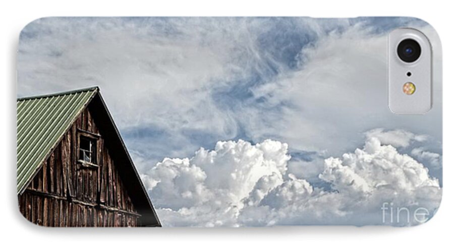 Barn Art iPhone 7 Case featuring the photograph Barn and Clouds by Joseph J Stevens