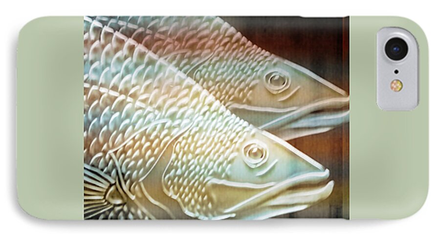 Animals iPhone 7 Case featuring the photograph Barramundi by Holly Kempe