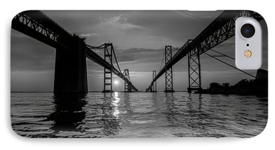 Bay Bridge iPhone 7 Case featuring the photograph Bay Bridge Strength by Jennifer Casey