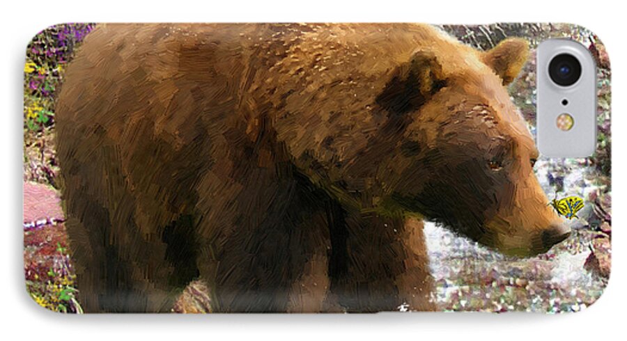 Bear Necessities Digital Painting By Doug Kreuger iPhone 7 Case featuring the painting Bear Necessities II by Doug Kreuger