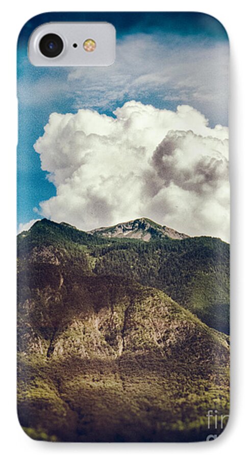 Alps iPhone 7 Case featuring the photograph Big clouds over the Alps by Silvia Ganora