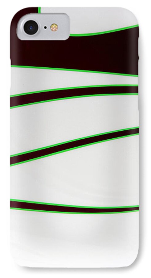 Pin Stripe iPhone 7 Case featuring the photograph Black and Green by Joe Kozlowski