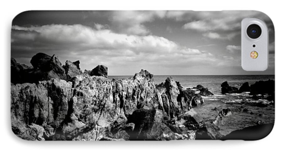 Acores iPhone 7 Case featuring the photograph Black Rocks 3 by Joseph Amaral