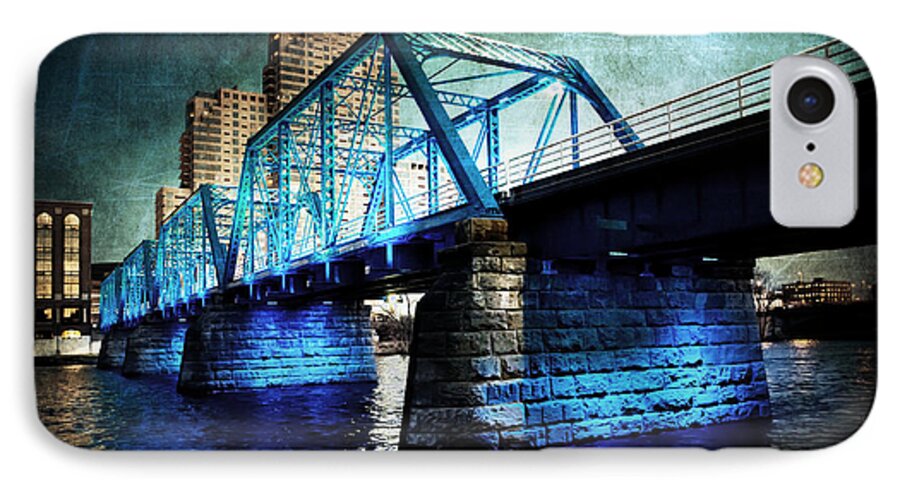 Evie iPhone 7 Case featuring the photograph Blue Bridge by Evie Carrier