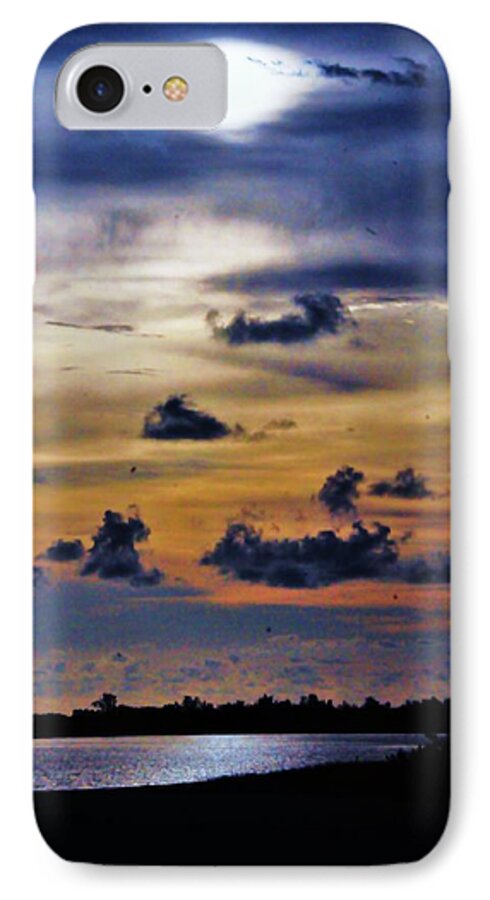 Sunset iPhone 7 Case featuring the photograph Blue Horizons by Kicking Bear Productions