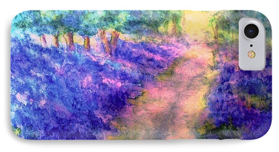 Bluebells iPhone 7 Case featuring the painting Bluebell Woods by Hazel Holland