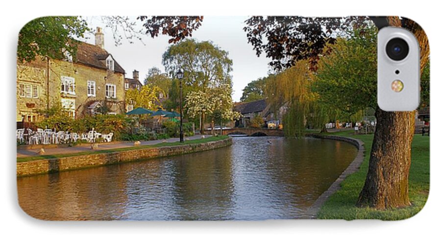 River iPhone 7 Case featuring the photograph Bourton on the Water 3 by Ron Harpham