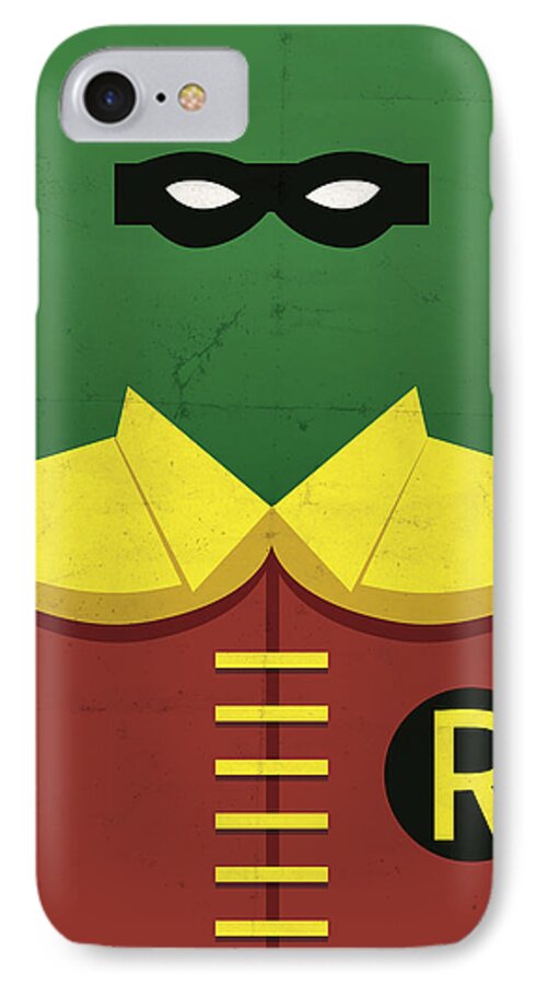 Comic iPhone 7 Case featuring the digital art Boy Wonder by Michael Myers