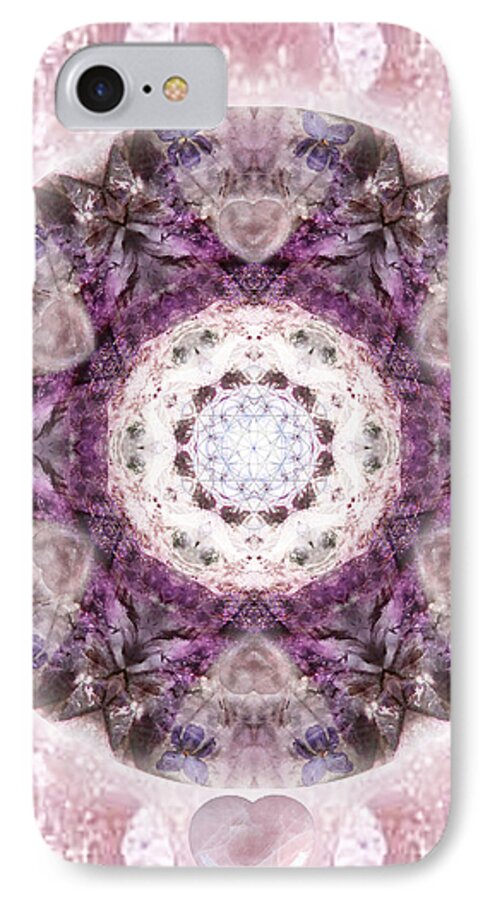 Mandala iPhone 7 Case featuring the mixed media Bringing Light by Alicia Kent