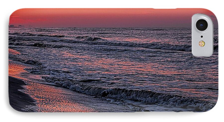 Alabama iPhone 7 Case featuring the digital art Bubbling Surf by Michael Thomas