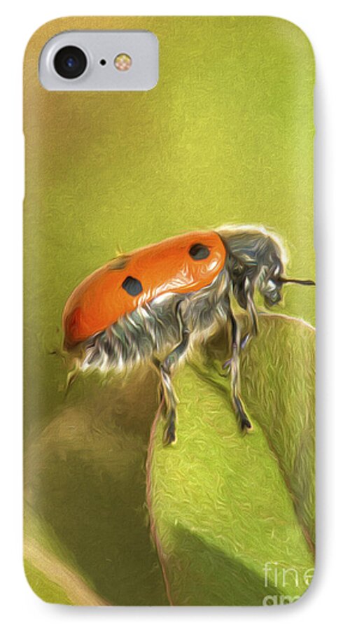 Bug iPhone 7 Case featuring the digital art Bug On Leave by Perry Van Munster