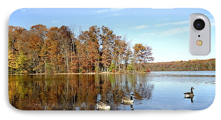 Duck iPhone 7 Case featuring the photograph Burke Lake Park in Fairfax Virginia by Brendan Reals