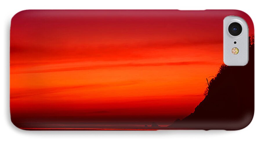 Sunset iPhone 7 Case featuring the photograph Burning by Aiolos Greek Collections