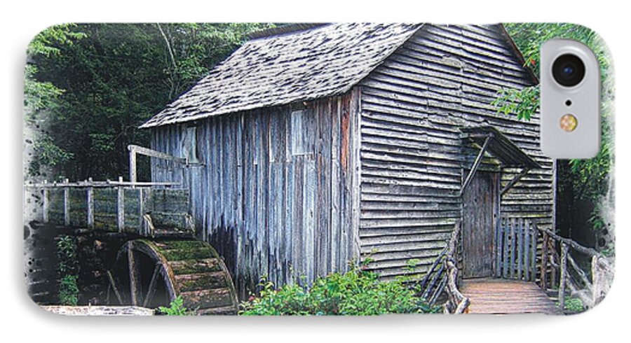 Grist Mill iPhone 7 Case featuring the photograph Cades Cove Mill by Joe Duket