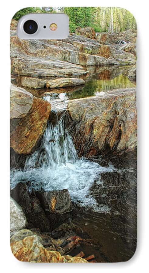 Yuba River iPhone 7 Case featuring the photograph Cascading Downward by Donna Blackhall