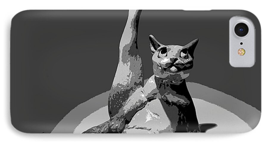 Cat iPhone 7 Case featuring the photograph Cats... by Jerry Hart