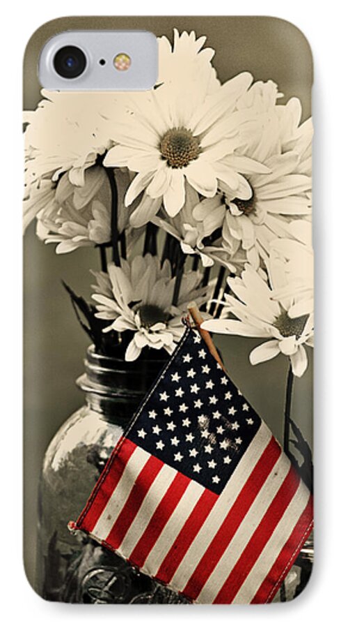 Daisies iPhone 7 Case featuring the photograph Celebration by Judy Salcedo