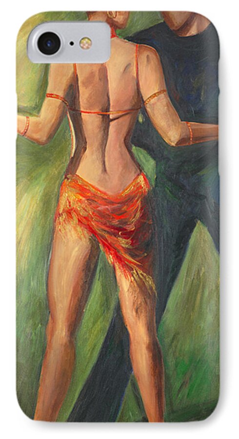 Dance iPhone 7 Case featuring the painting Cha Cha Cha by Sheri Chakamian