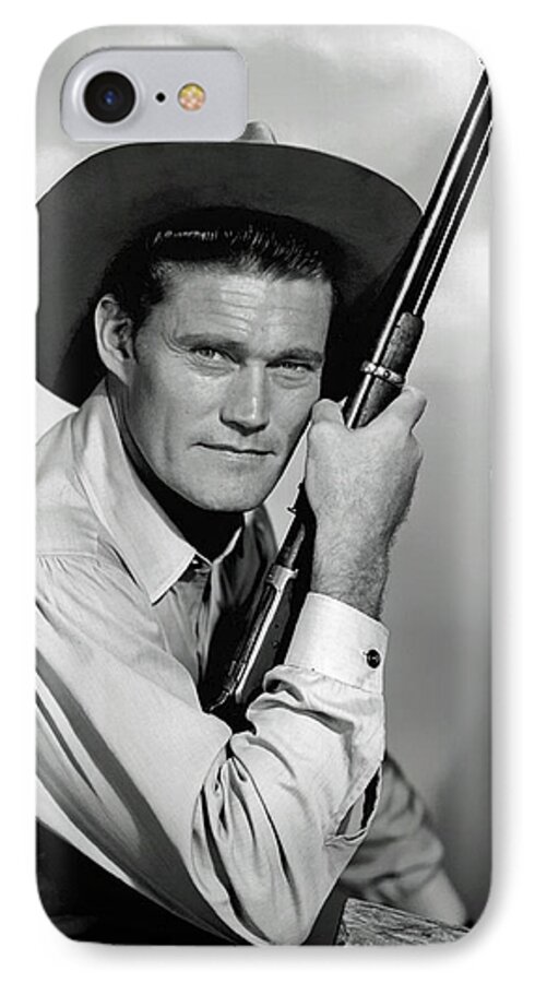 Chuck Connors iPhone 7 Case featuring the photograph Chuck Connors - The Rifleman by Mountain Dreams