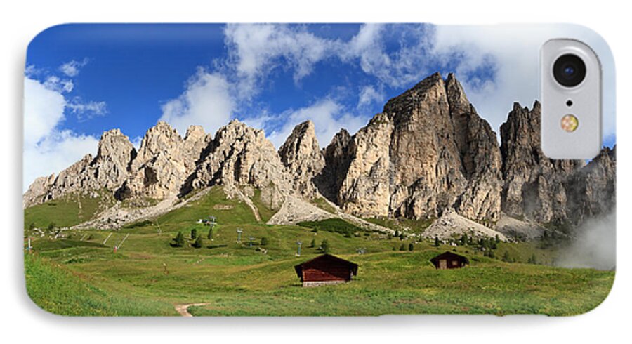 Alpine iPhone 7 Case featuring the photograph Cir group - Gardena pass by Antonio Scarpi