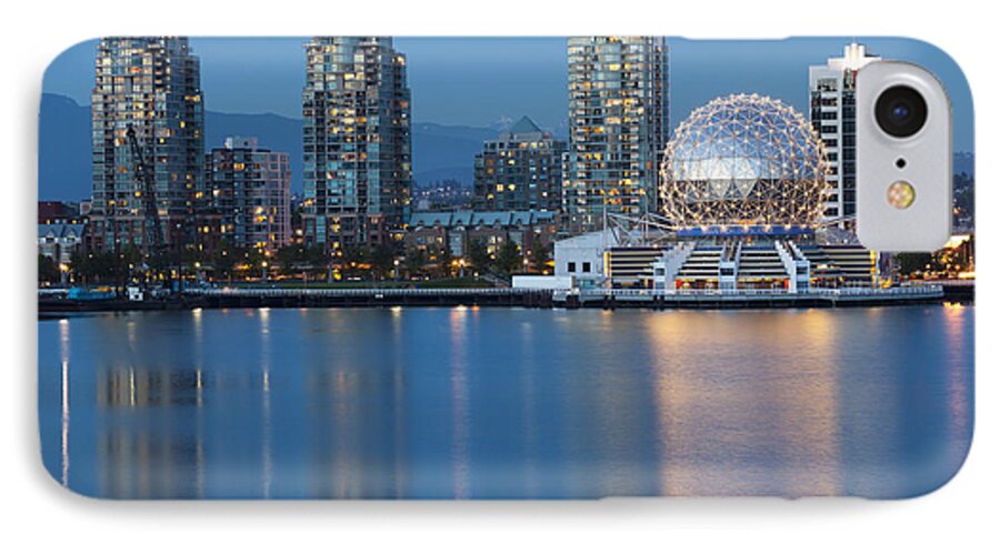 Skyline iPhone 7 Case featuring the photograph City Skyline -Vancouver B.C. by Bryan Mullennix