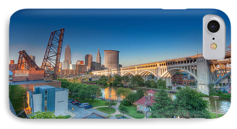 Hdr iPhone 7 Case featuring the photograph Cleveland Abstract HDR by John Magyar Photography