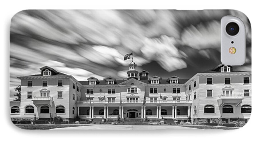 Historic iPhone 7 Case featuring the photograph Cloud Painting at the Stanley Hotel by Tony Locke